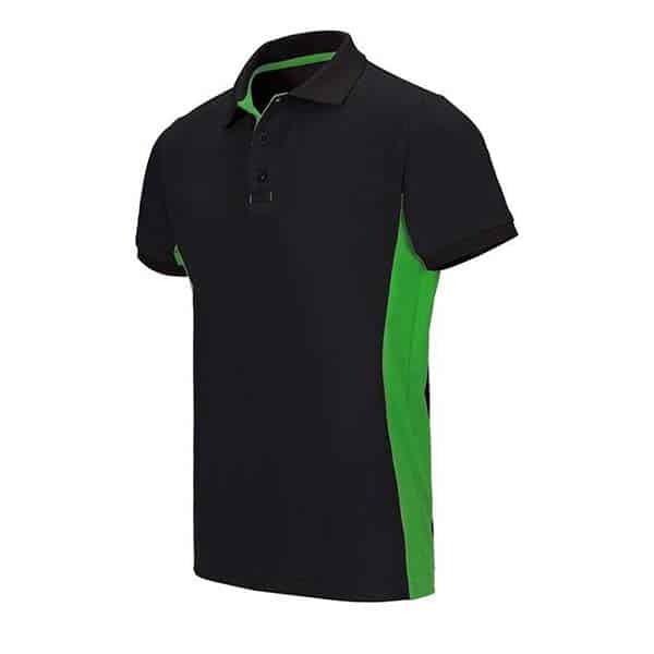 Polo bicolore manches courtes Velilla BLEU MARINE / VERT