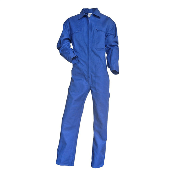 Combinaison de travail zip Taloche simple LMA vue de face bleu