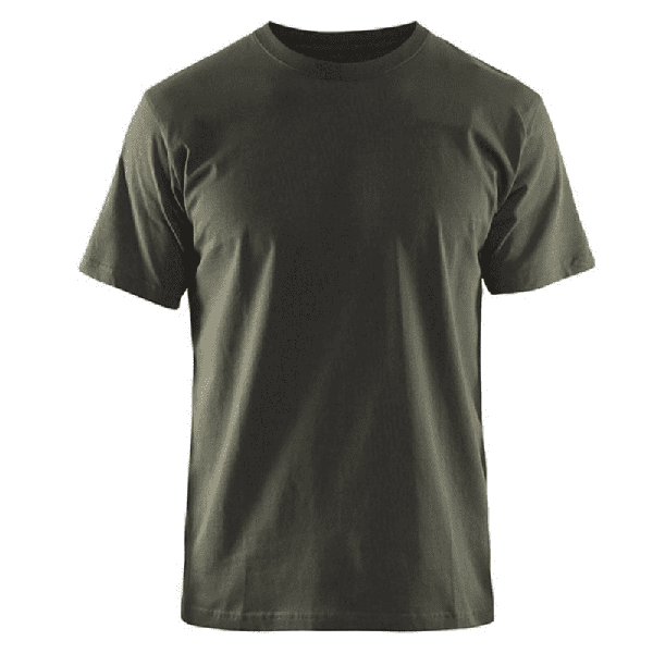 T-shirt Basic Blaklader vert kaki vue de face