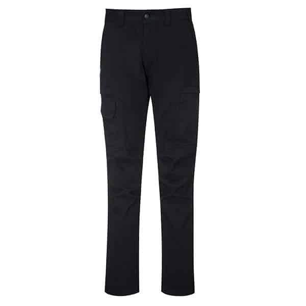 Pantalon KX3 Cargo - Portwest vue de face noir