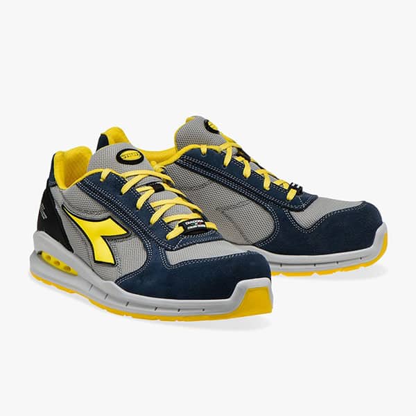Chaussures de sécurité basses Run Net Airbox low S1P SRC - Diadora bleu marine