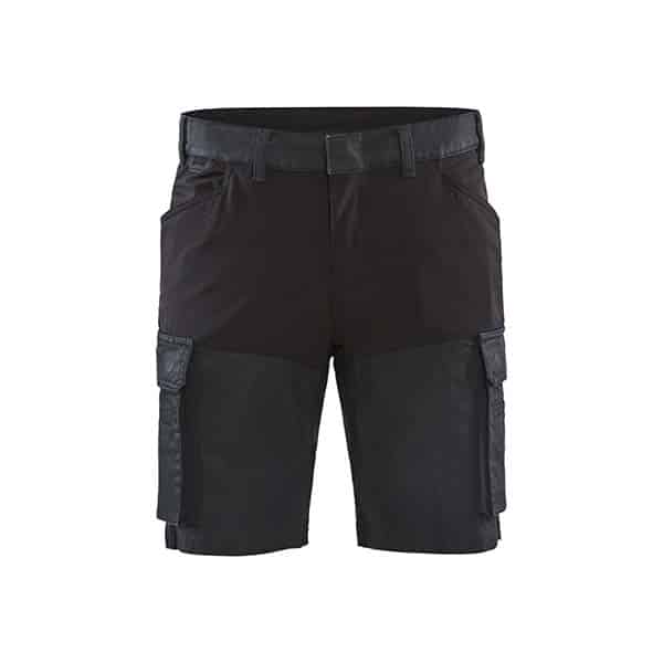 Short professionnel maintenance stretch 2D - Blaklader BLEU MARINE vu de face