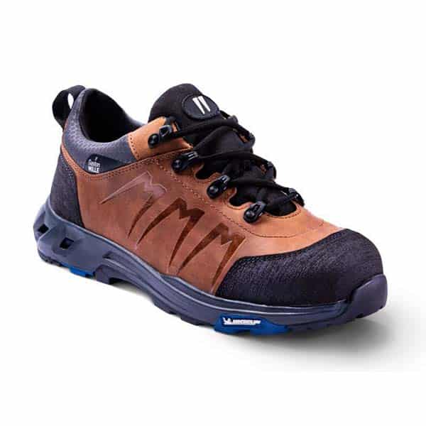 Chaussures de sécurité montantes Homme Addict Brown S3 HRO SRC HI CI Gaston Mille vue de 3/4 face