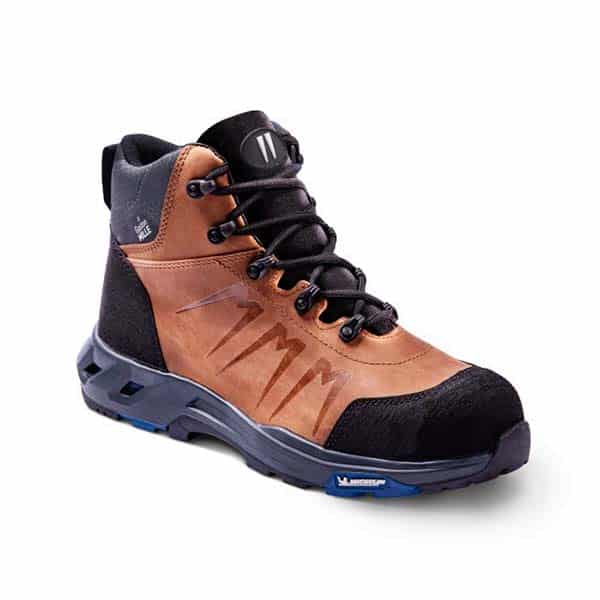 Chaussures de sécurité montantes Homme Top Addict Brown S3 HRO SRC HI CI Gaston Mille vue de 3:4 face