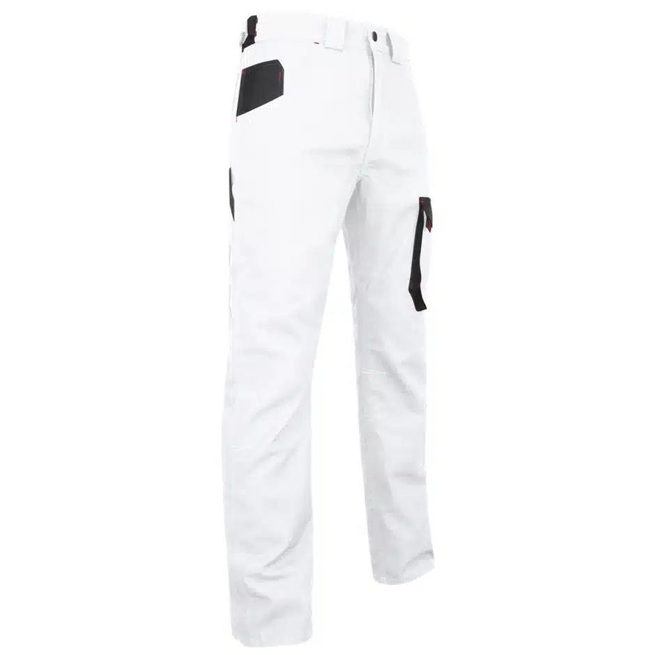 Pantalon de travail Service Bicolore LMA blanc