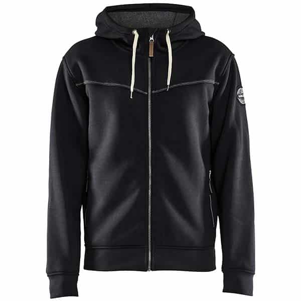 Sweatshirt doublure thermique homme noire Blaklader vue de face