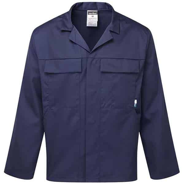 Veste Mayo 4 poches bleu marine Portwest vue de face