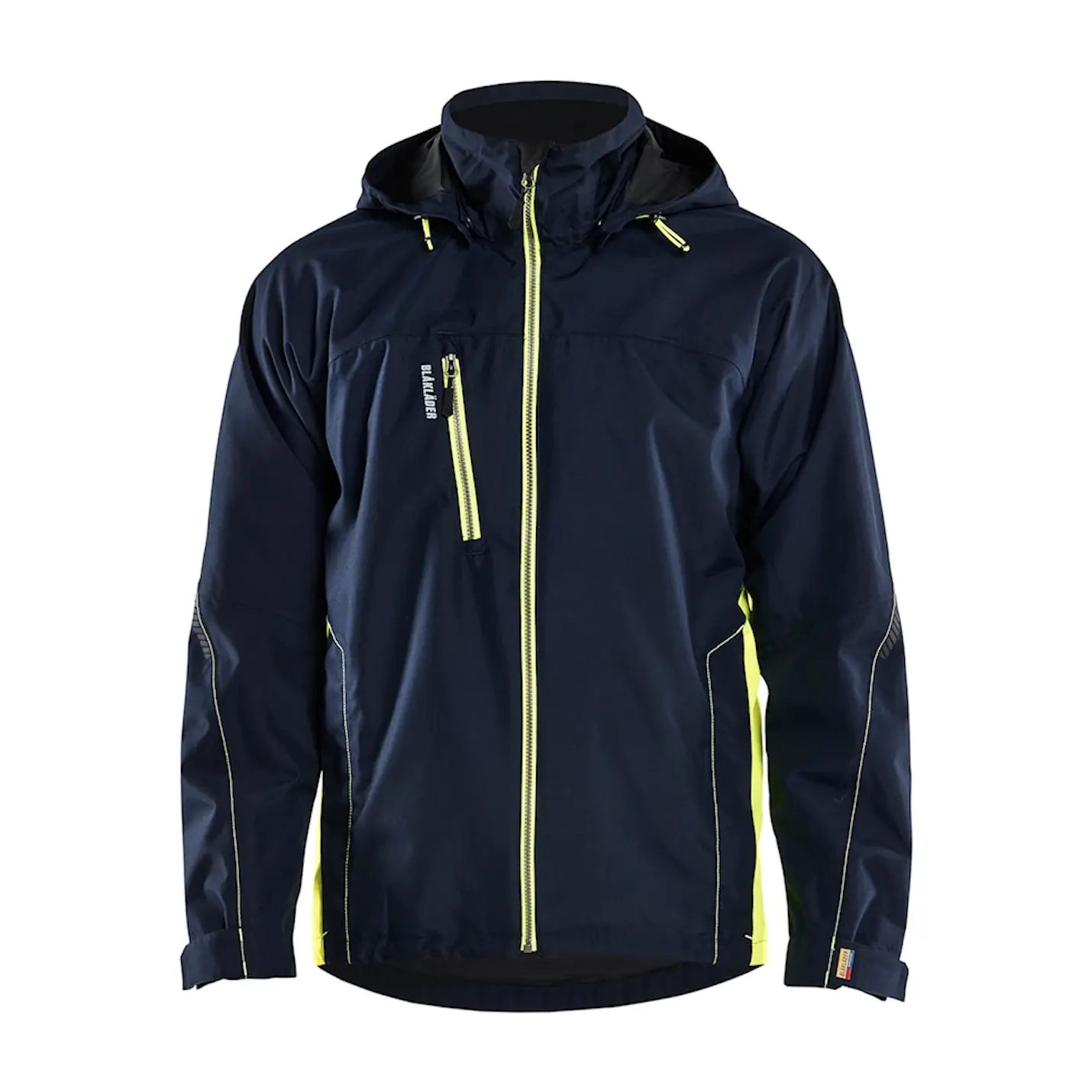 Veste de travail Hardshell Blaklader Bleu marine - Jaune fluo