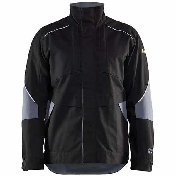 Veste retardant flamme noir:gris clair Blaklader vue de face