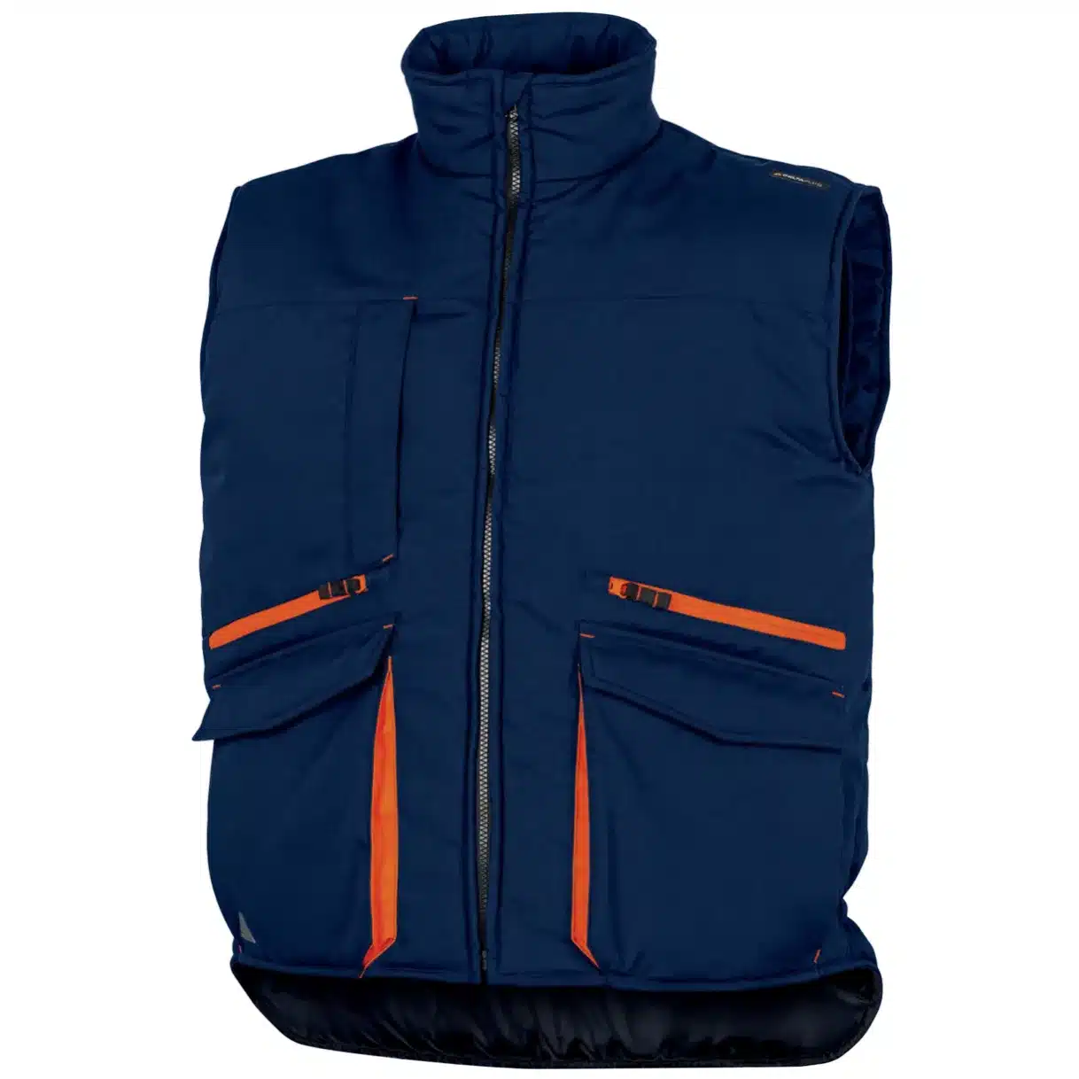 Gilet sans manches 9 poches Delta Plus bleu marine : orange