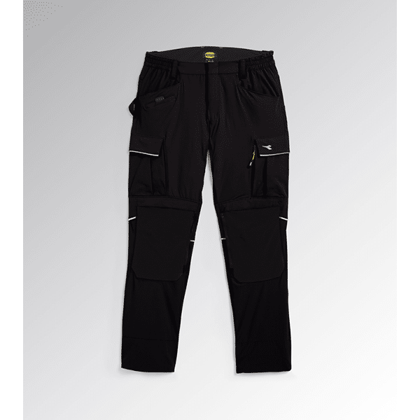Pantalon de travail Tech Performance Diadora noir vue de face