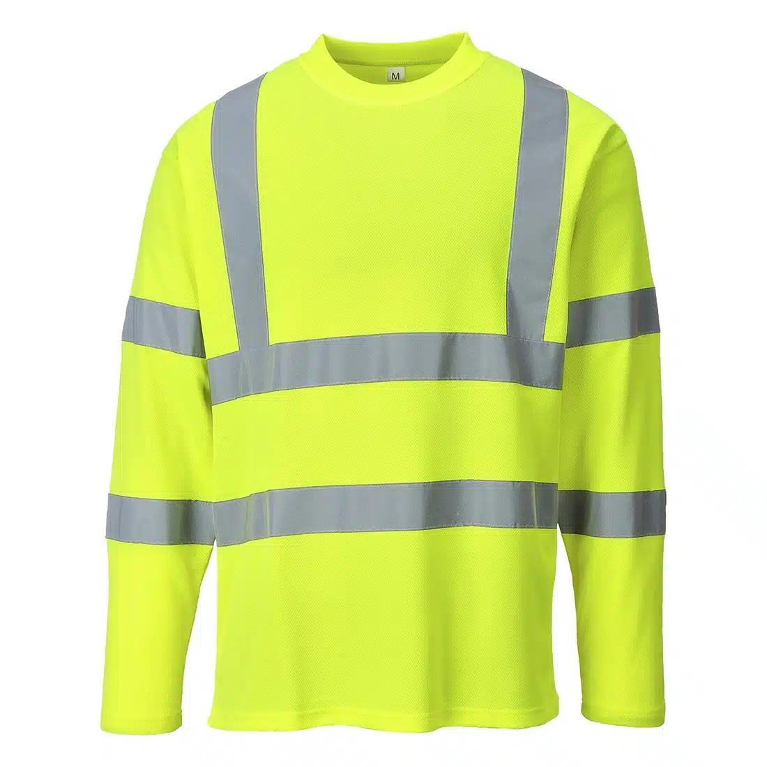 T-shirt de travail haute visibilité manches longues Portwest jaune
