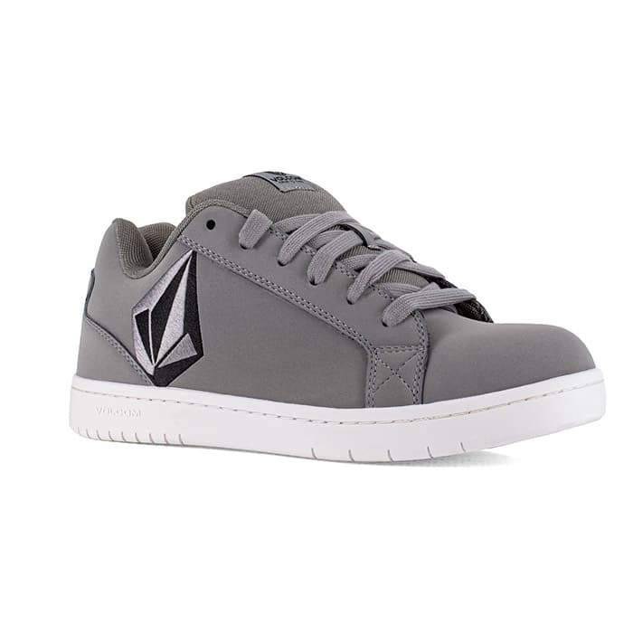Chaussure de sécurité basses S3S Stone Volcom vue de cote gauche trois quarts gris
