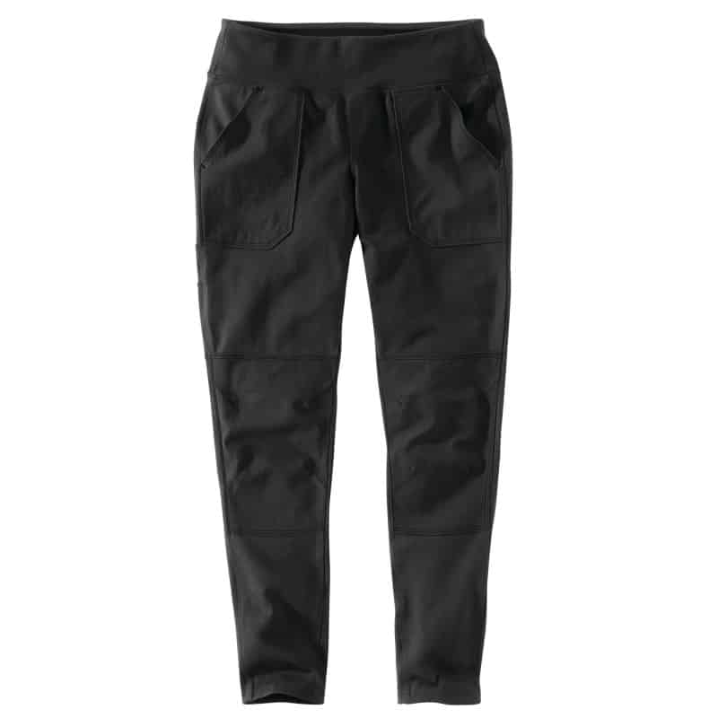 Legging de travail femme ultra stretch Force™ Utility Carhartt vue de face noir