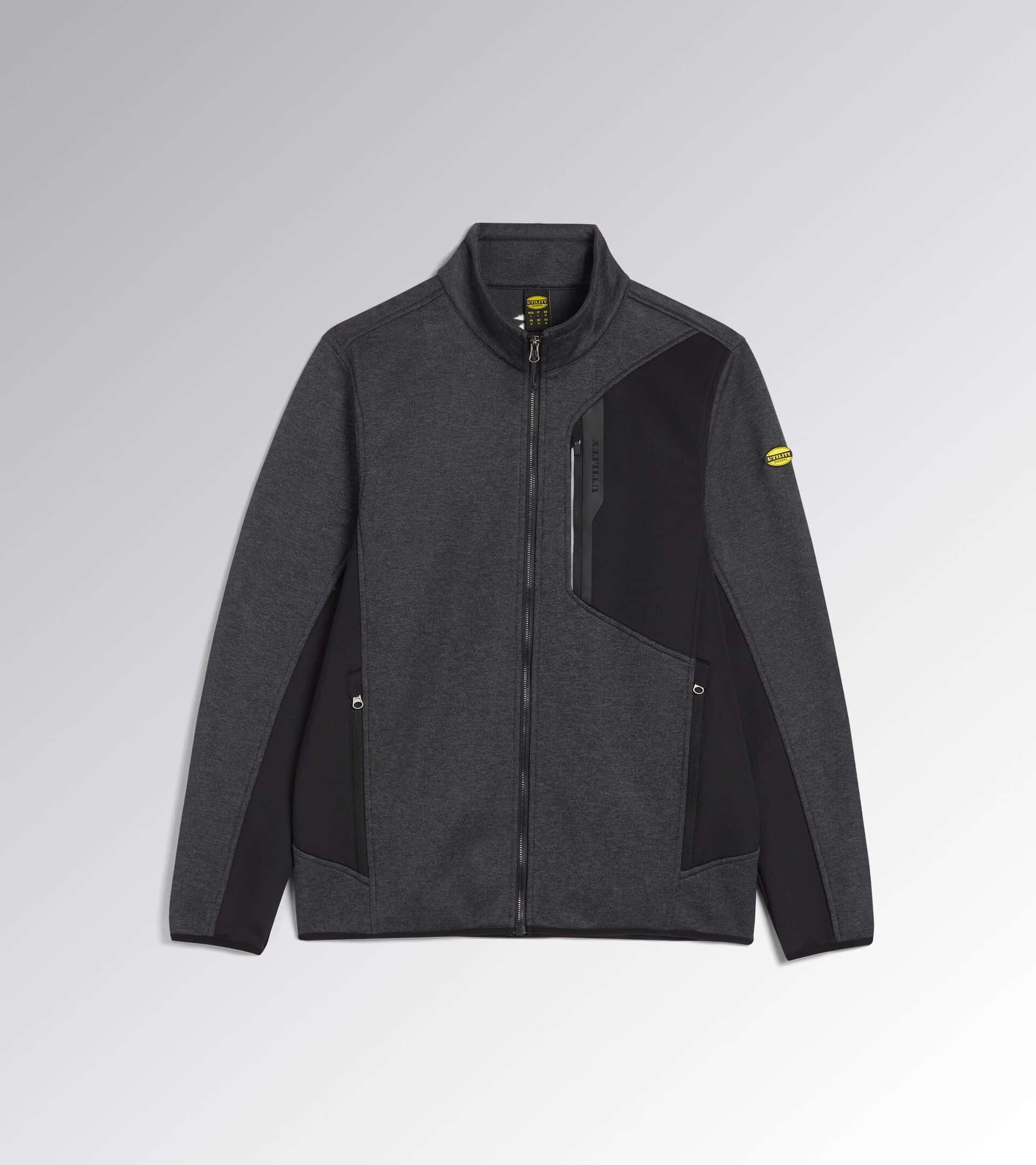 Polaire de travail fleece freedom Diadora Utility Gris foncé _ Noir vue de face