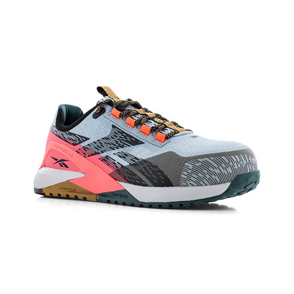 Baskets de sécurité basses femme NANO X1 S1PS Reebok vue de cote droit trois quarts