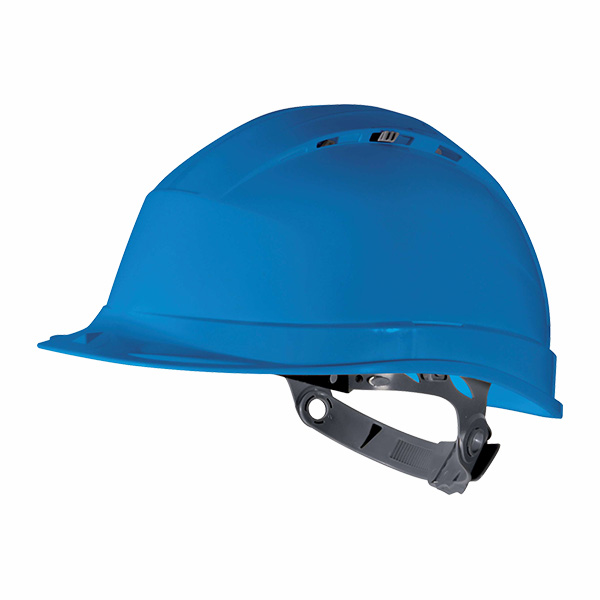 Casque de chantier ventilé Quartz I - Delta Plus bleu
