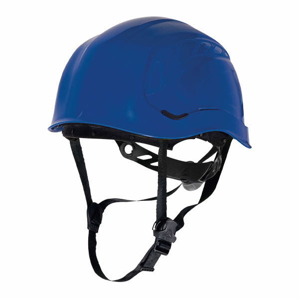 Casque pour travaux en hauteur avec isolement électrique Delta Plus bleu