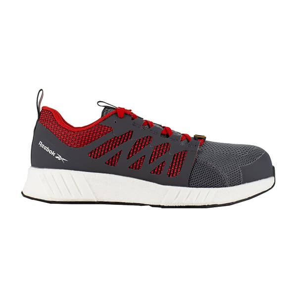 Chaussures de sécurité basses Fusion Flexweave S1P Reebok Gris Rouge vue cote droit
