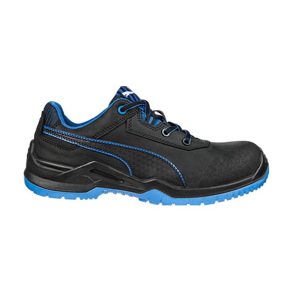 Chaussures de securites basses Argon RX Puma Safety Noir bleuvue de cote droit