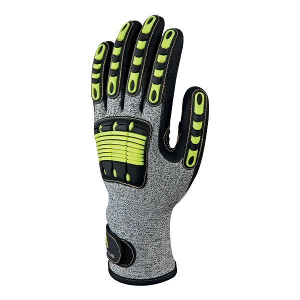 Gants de travail anti-impact niveau D Delta Plus vue de face